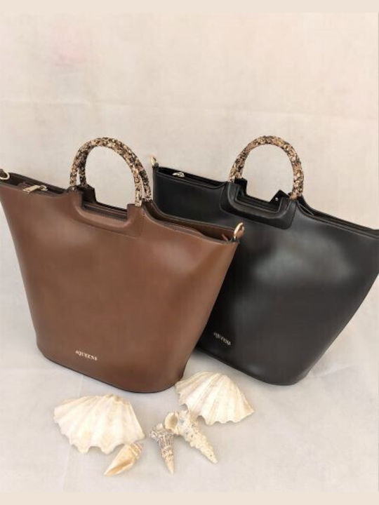 4queens Women's Bag Tote Hand Brown