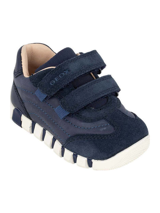 B Iupidoo Παιδικά Sneakers με Σκρατς Navy Μπλε