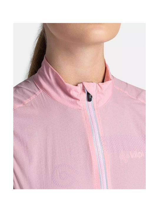 Kilpi Women's Sleeveless Cycling Windbreaker Jacket Pink