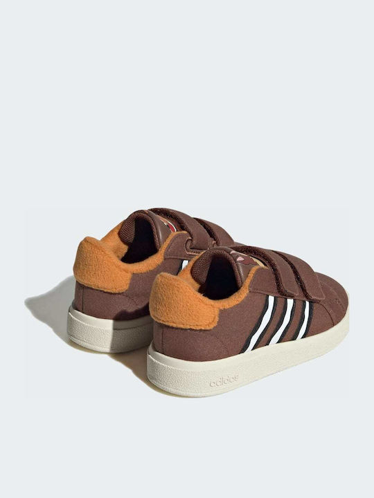 Grand Court GRAND COURT Kids Sneakers with Scratch Brown