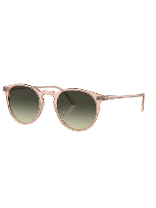 Oliver Peoples Sunglasses Pink with Acetate Frame & Green Lens Oliver Peoples Sunglasses Pink with Acetate Frame & Green Lens