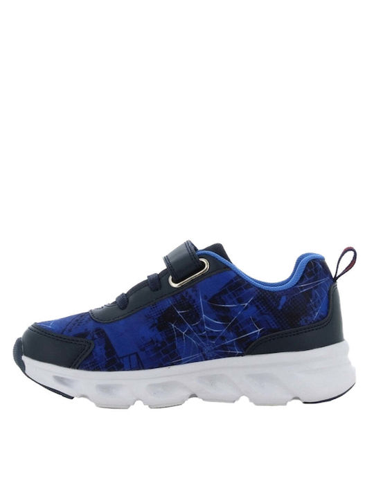 Παιδικά Sneakers με Σκρατς & Φωτάκια Μπλε