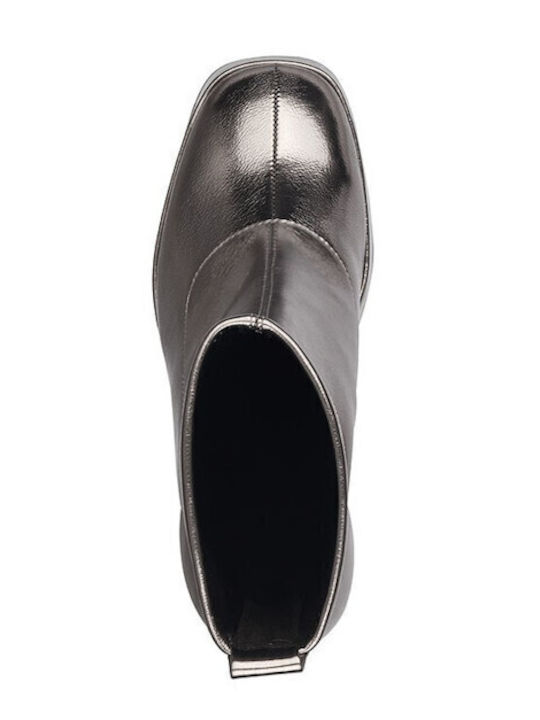 Stiefeletten Damen Silber