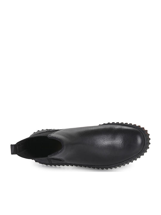 Torhill Maple Leather Women's Chelsea Boots Black