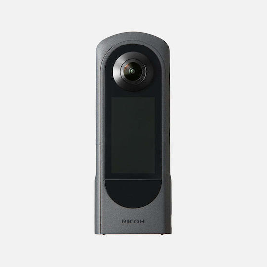 Ricoh Theta X 2023 46GB Action Camera 5K Λήψης 360° με Οθόνη Αφής 2.25" και Wi-Fi Μαύρη