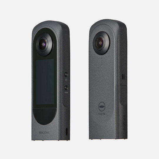 Ricoh Theta X 2023 46GB Action Camera 5K Λήψης 360° με Οθόνη Αφής 2.25" και Wi-Fi Μαύρη