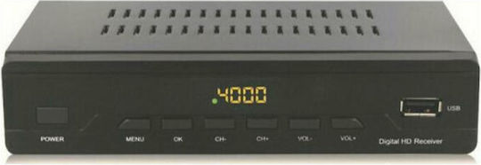 Digitalbox HDT-1000 T2 H.265 Ψηφιακός Δέκτης Mpeg-4 HD (720p) με Λειτουργία PVR (Εγγραφή σε USB) Σύνδεσεις SCART / HDMI / USB