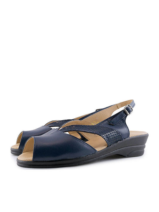 Women's Peep Toe Platforms Blue
