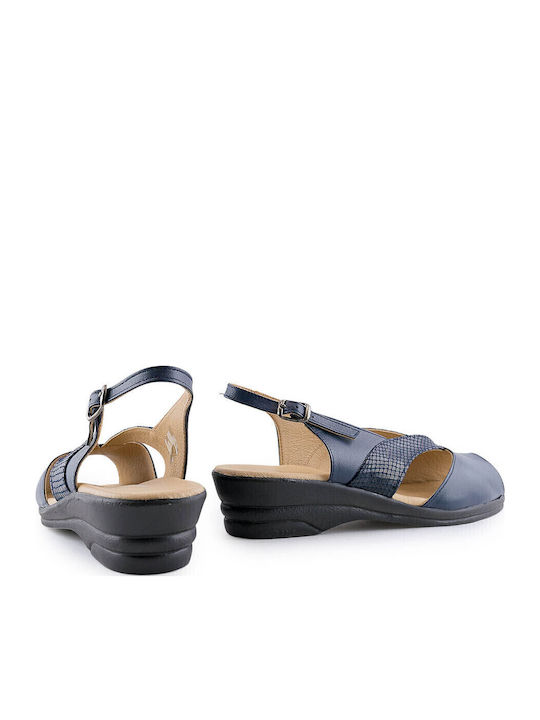 Women's Peep Toe Platforms Blue