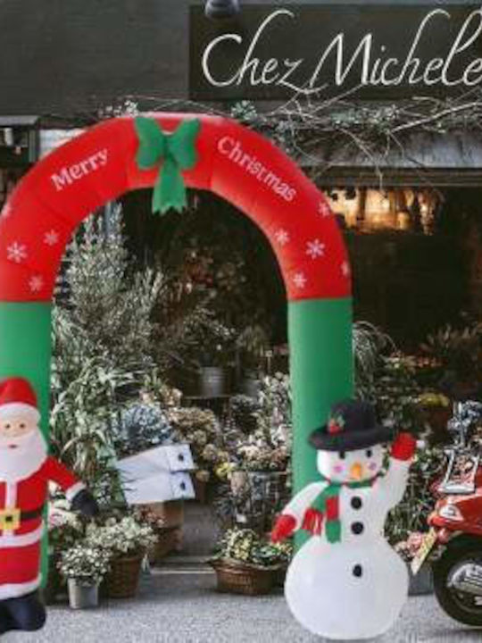 Outdoor Inflatable Illuminated Santa Claus Electric Red 250x270cm