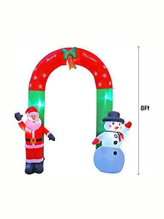 Outdoor Inflatable Illuminated Santa Claus Electric Red 250x270cm