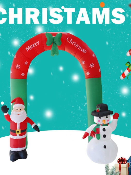 Outdoor Inflatable Illuminated Santa Claus Electric Red 250x270cm