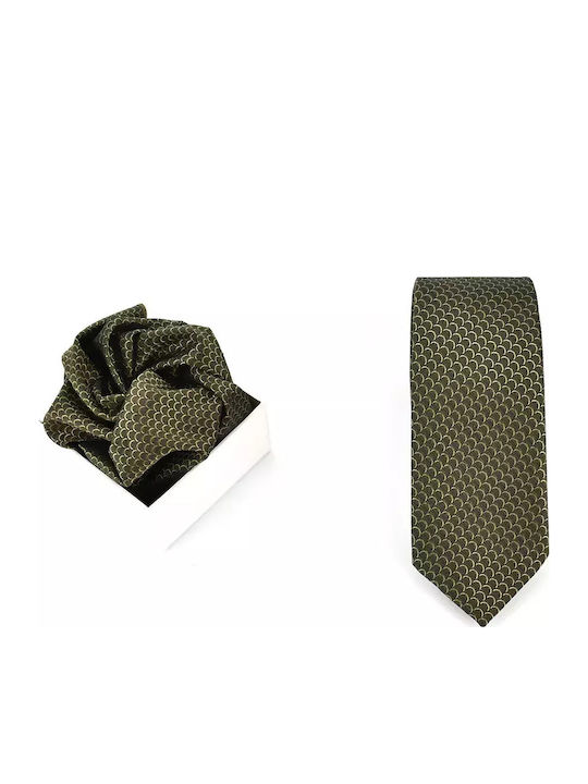 Messaggero Men's Tie Set Monochrome Green