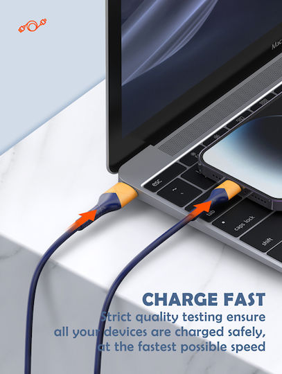 Ldnio LS801 USB-A to Lightning Cable 30W Blue 1m