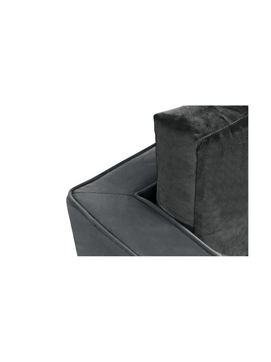 Fifteen Two-Seater Fabric Sofa Gray 180x90cm