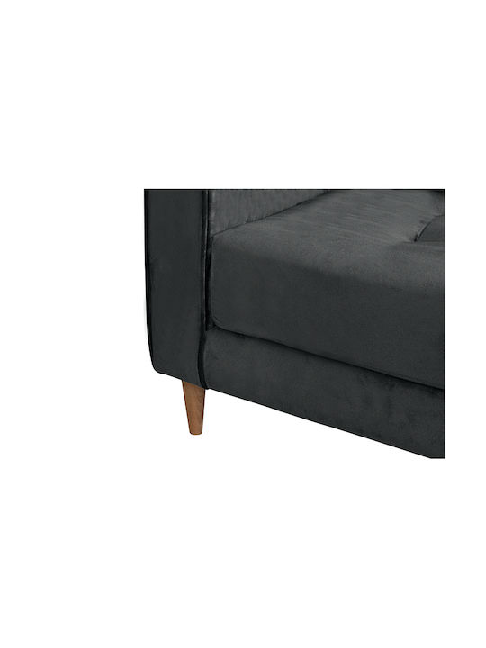 Fifteen Two-Seater Fabric Sofa Gray 180x90cm