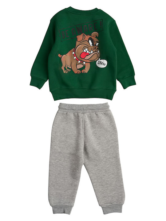 Sprint Kids Sweatpants Set Green 2pcs