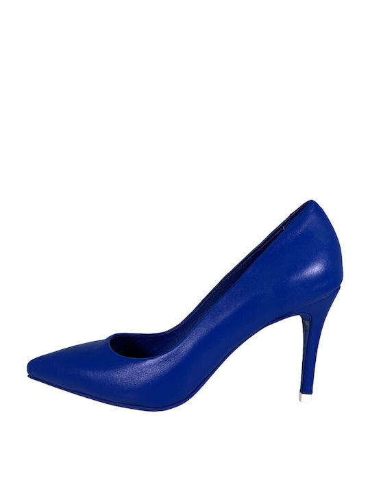 ExclusiveShoes Leather Blue Heels