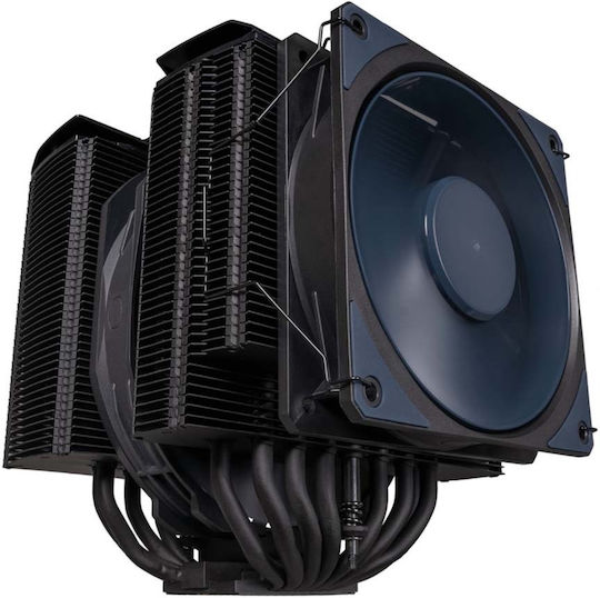 CoolerMaster MasterAir MA824 Stealth Ψύκτρα Επεξεργαστή Διπλού Ανεμιστήρα για Socket AM4/AM5/1200/115x/1700