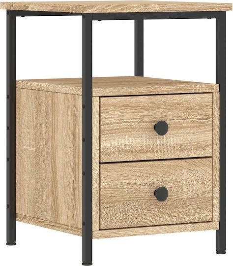 Nachttisch Metall Sonoma Oak 34x35.5x50cm