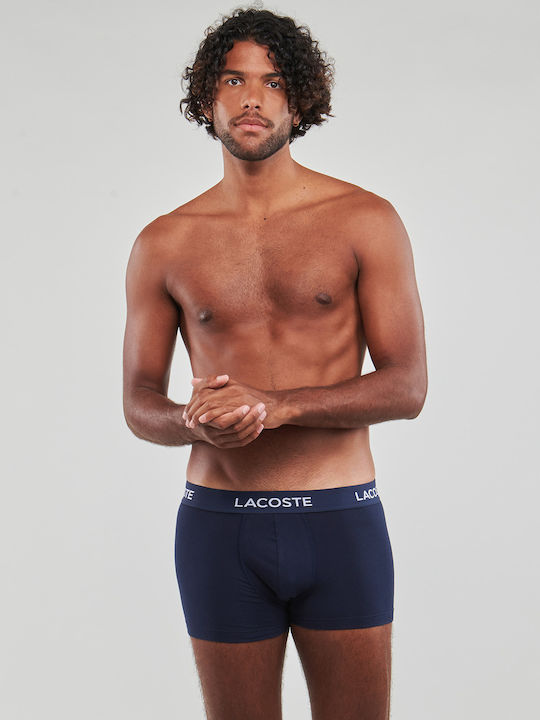 Lacoste Herren Boxershorts Blau 3Packung