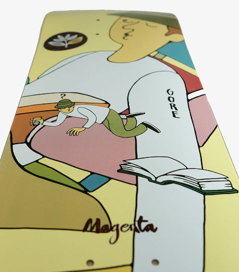 Magenta 8.25" Σανίδα Shortboard Κίτρινη