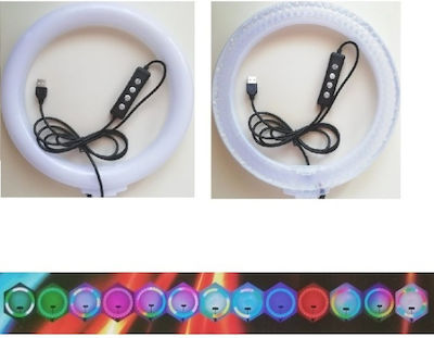 RGB Ring Light 3D-36 36cm με Βάση για Κινητό