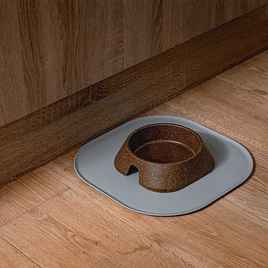 Fiboo Eco Πλαστικό Μπολ Φαγητού για Σκύλο & Γάτα 200ml 13.2cm σε Καφέ Χρώμα