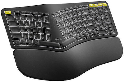 Delux Ergonomic GM902 Pro Wireless Bluetooth Keyboard Only English US