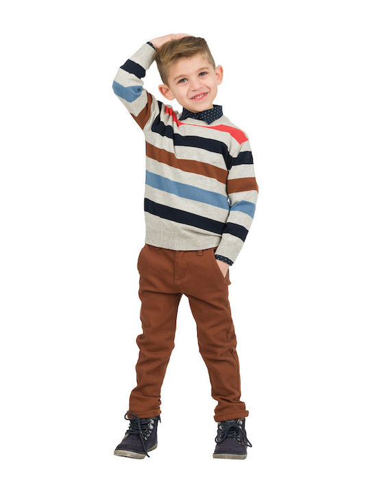 Energiers Kids Chino Fabric Trousers CAFE 12-123105-2