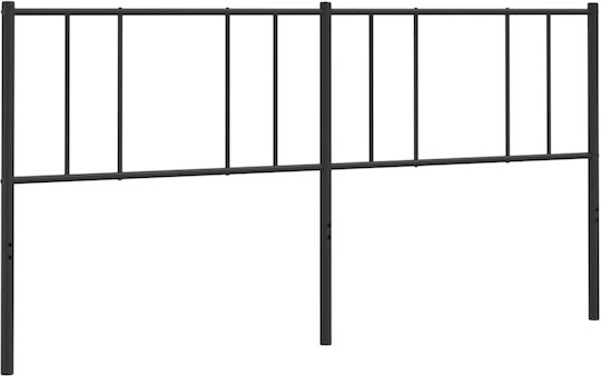 vidaXL Metallic Black Bed Headboard 206x90cm