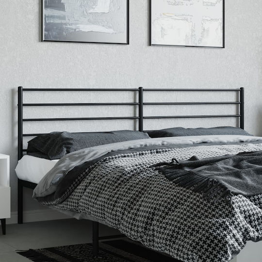 vidaXL Metallic Black Bed Headboard 198x90cm