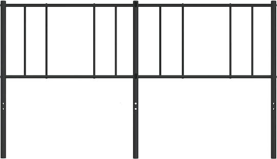 vidaXL Metallic Black Bed Headboard 206x90cm