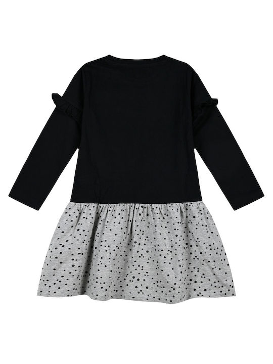 Energiers Kids Dress Long Sleeve Black