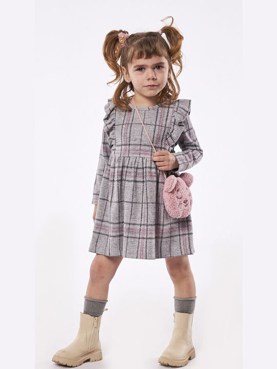Εβίτα Παιδικό Φόρεμα Γκρι