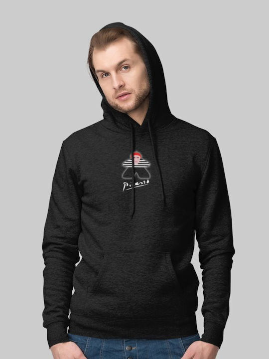 TKT Men's Sweatshirt with Hood and Pockets Black