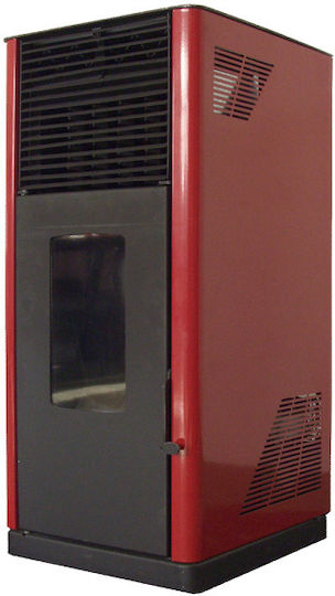 Warmtek Aria 14 Σόμπα Pellet Αερόθερμη 13kW Μπορντό