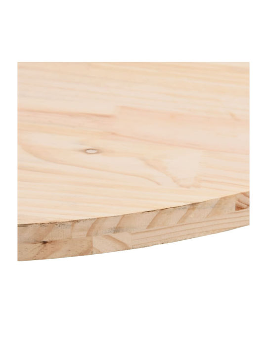 vidaXL Oval Table Surface made of Solid Wood 70x35x2.5cm 824315 1pcs
