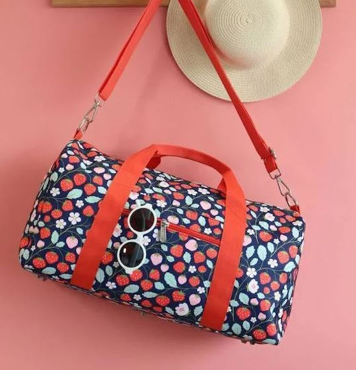 A Little Lovely Company Weekend Bag Сак Вояж 26лт Ягоди Текстилен Д46xШ22.5xВ25см.