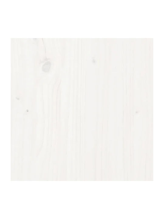 vidaXL Square Table Surface made of Solid Wood in White Color 40x40x2.5cm 824371 1pcs
