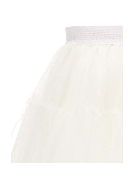 Monnalisa Kids Tulle Tutu Skirt White