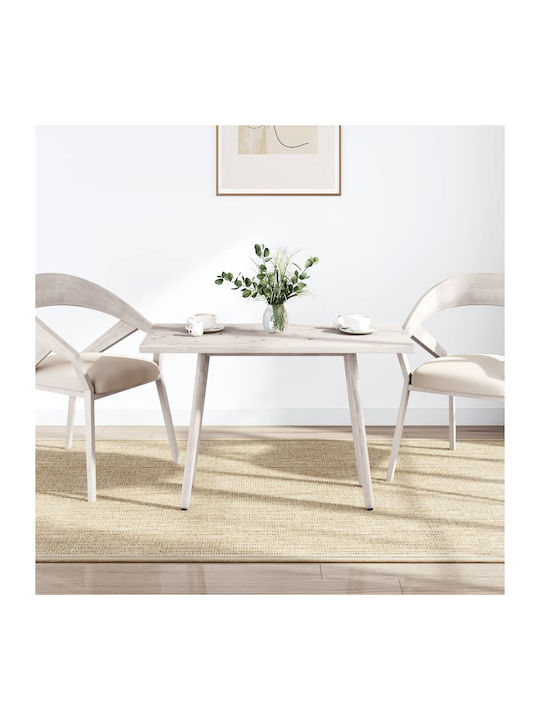 vidaXL Rectangular Table Surface made of Solid Wood in White Color 100x50x2.5cm 824406 1pcs