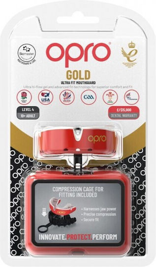 Opro Senior Protective Mouth Guard Red OP166