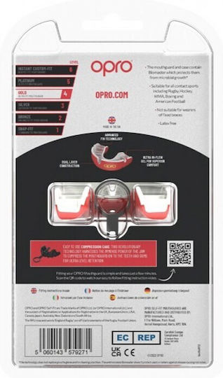 Opro Senior Protective Mouth Guard Red OP166