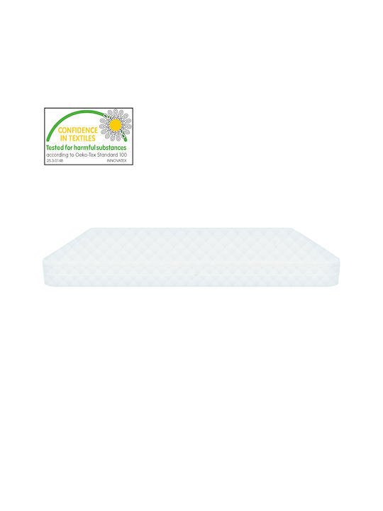 Pat Pentru Copii Single Verde Cu Saltea 80x160cm
