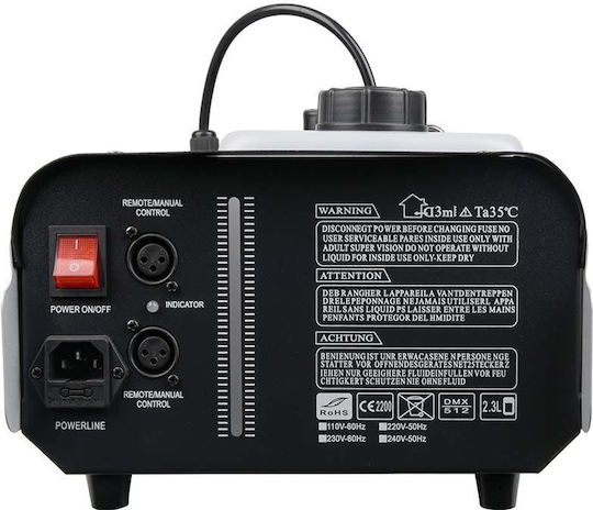 Light4me Машина за мъгла 1200W с Проводник / Безжичен контролер