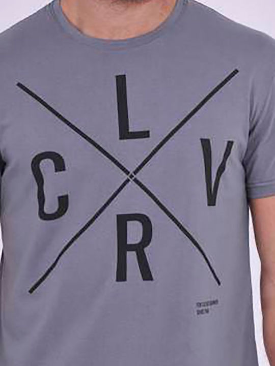 Clever Men's Short Sleeve T-shirt Gray