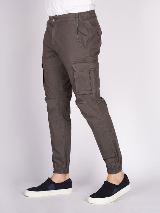 Frank Tailor Men's Trousers Cargo Gray