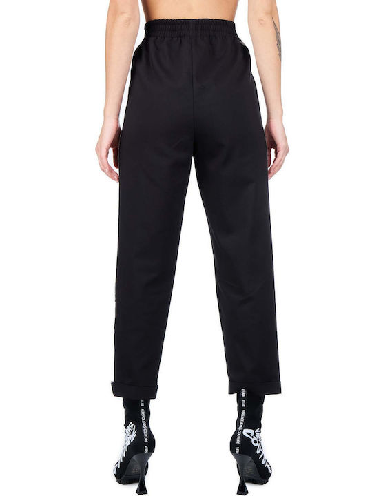 Zoya Women's Fabric Trousers with Elastic Black