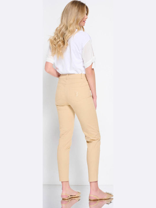 Pantaloni Dama Tesatura High Rise Fit Regular Negru
